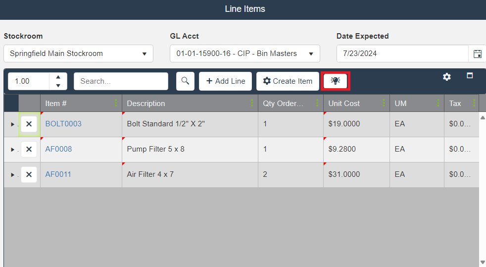 Lightbulb Line Items PO.png